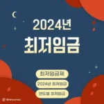 2024년도 최저임금