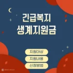 긴급복지 생계지원금 썸네일
