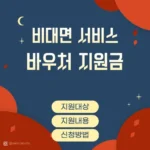 비대면 서비스 바우처 지원금 썸네일, 지원대상, 지원내용, 신청방법 안내