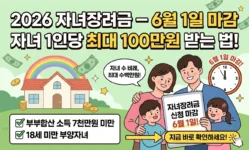 2026 자녀장려금 자녀 1인당 최대 100만원 받는 법