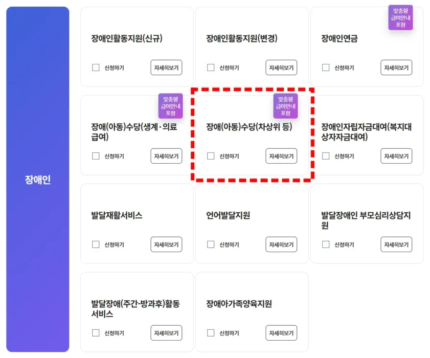2026 장애수당 장애아동수당 신청방법 복지로