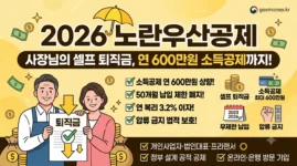 2026 노란우산공제 달리진점 자격 가입방법 소득공제 대출
