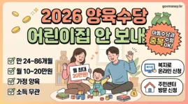 2026 양육수당 총정리